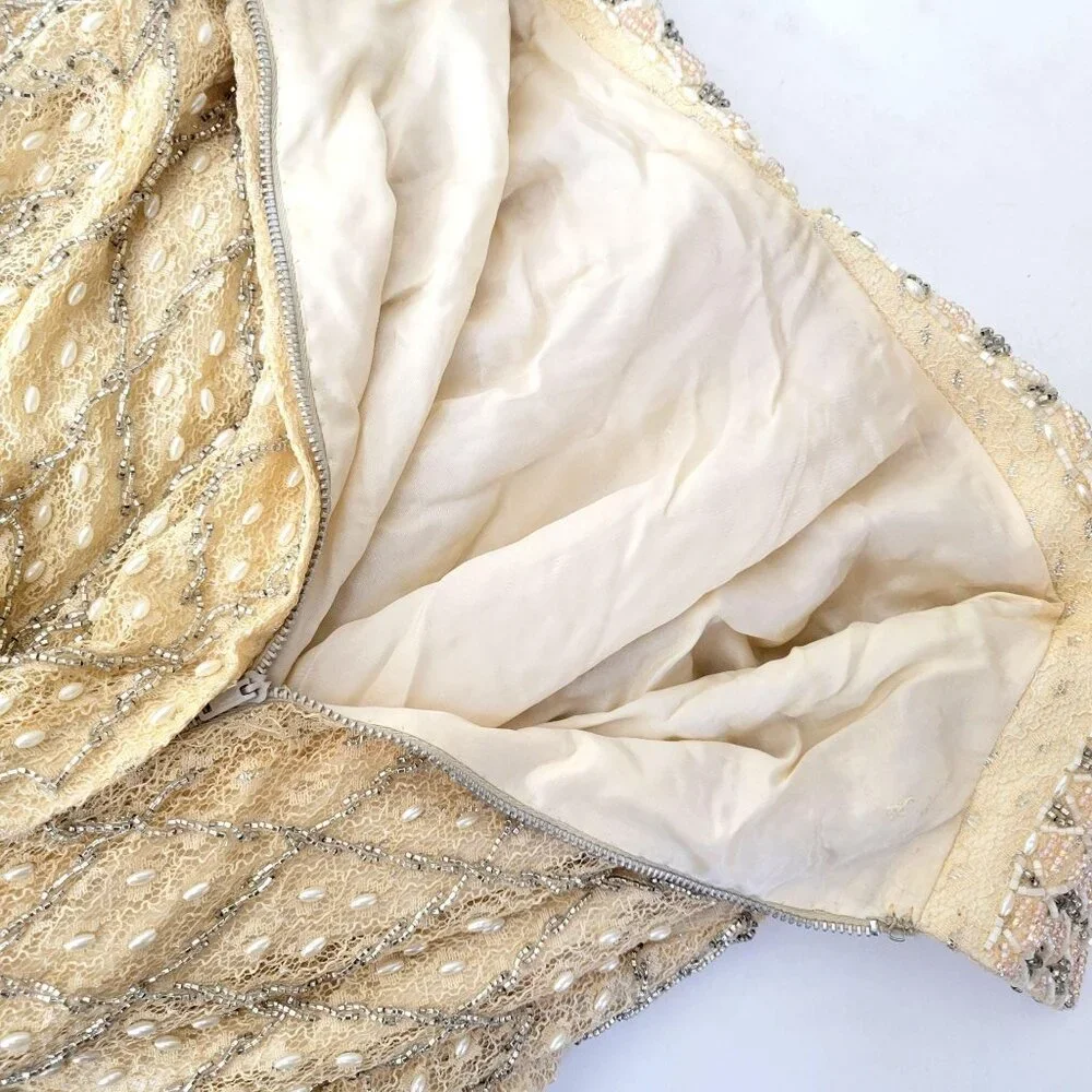 Valentina Inc. 1960's Beaded Shift Dress - Picture 10 of 10